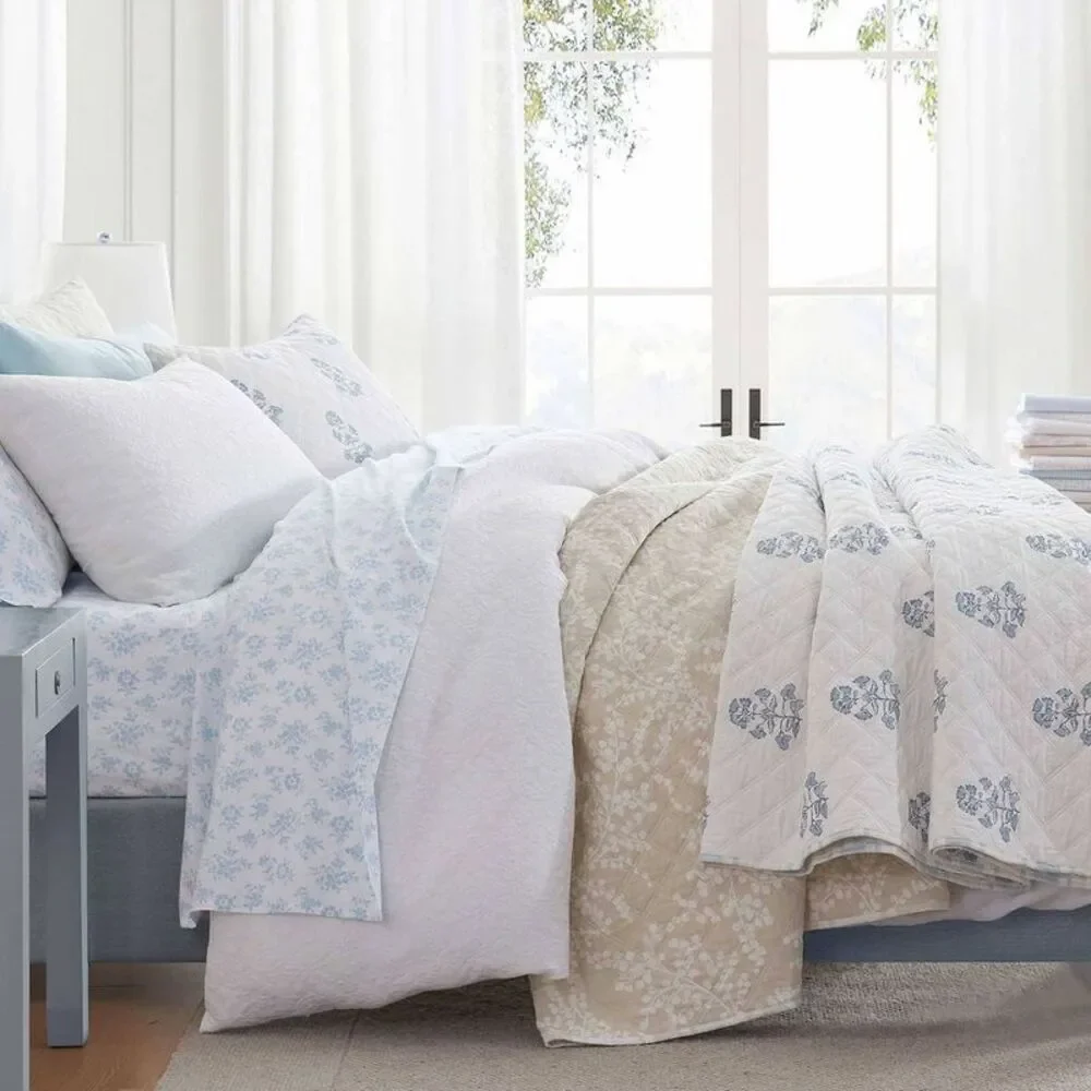 Martha Stewart White Textured Comforter Set